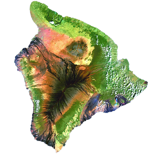 Hawaii Island From Space